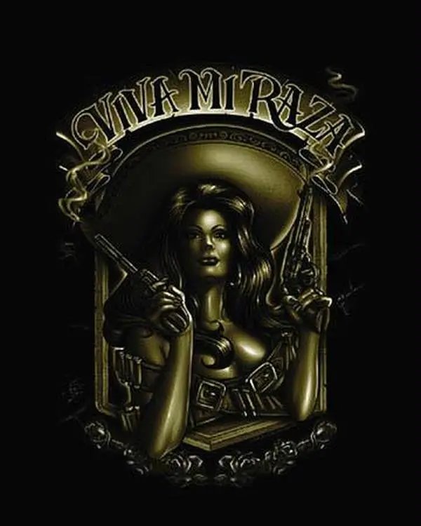 1047-16x20-LA Viva Mi Raza Poster