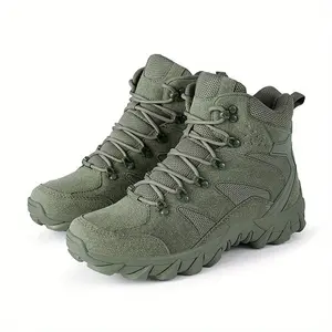Men's Waterproof Hiking Boots-Non-Slip, Breathable, Comfortable Outdoor Work Shoes with Durable Soles