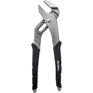 10-Inch Tongue and Groove Pliers Straight Jaw Pliers with Cushion grip 6 Jaw positions 2.1" Jaw Capacity