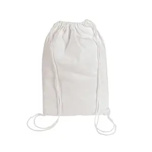 9 1/2" x 14 1/2" Bulk 48 Pc. DIY Medium White Canvas Drawstring Bags