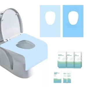 30 Packs Tear-Free Toilet Seat Covers Disposable for Adults and Kids, 16x24 Inch Waterproof Non-Slip Disposable Toilet Seat Cover for Travel, Public Toilet, Outdoors (Individual Package)