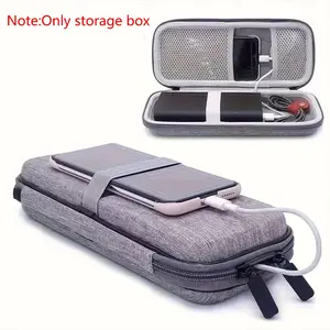 Hard Shell Portable Charger Case, Compatible with Anker Powercore 26800, Rav Power 26800/20000, Romoss 30000mah, Cable Management, Light, Durability, Accessories, Protection
