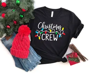 Family Christmas Crew T-Shirt, Matching Holiday T-Shirts Family, Christmas T-Shirt for Holiday Fit, Festive Holiday Unisex Apparel