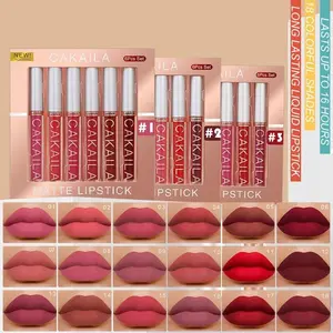 【Valentine's Day】CAKAILA Lip Makeup Set —— 6-Piece Matte Liquid Lipstick Kit