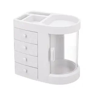 Simple Storage Rack for Cosmetics Skincare Box Stylish Durable Organiser for Bathroom Countertops Vanity Tables