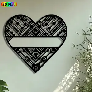 1pc Arrow Heart Metal Wall Art, Tribal Arrow Heart Statue Mural, Intricate Craftsmanship, Artistic Metalwork, Perfect for Valentines Day, Anniversary Decor, Perfect for Living Room Bedroom Wedding Venue Decor, Ideal Gift for Romantic Decor Enthusiasts.