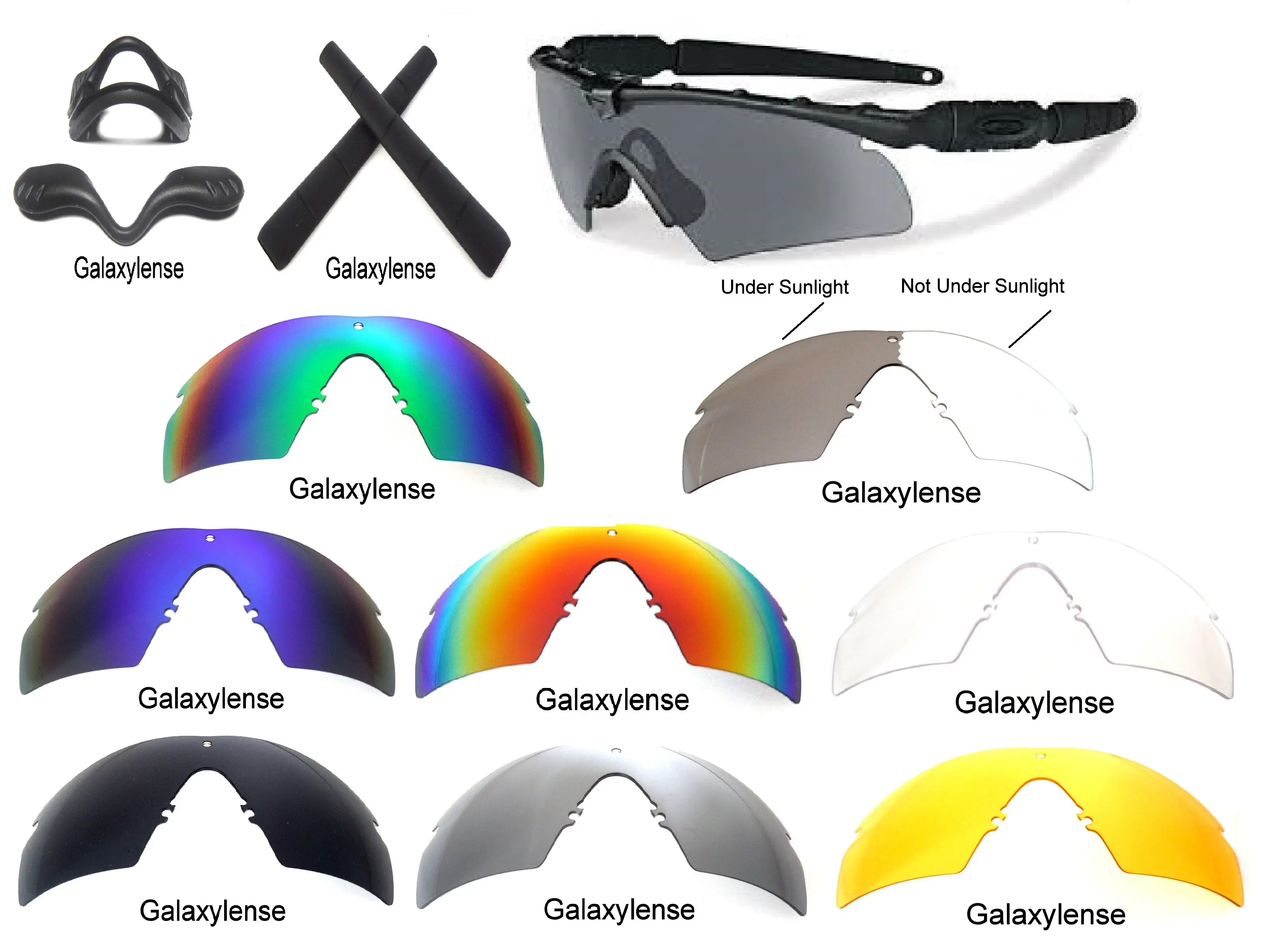 Galaxylense Compatible Lenses for Oakley Si M Frame 2.0 Sunglasses with 100% UVAB Protection Impact Resistance Anti Reflective Coating