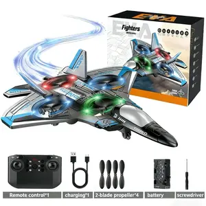 Remote Control Airplanes RC Planes for Kids Adults, RC Airplane Fighter Jet with Light, 360° Flip Fighter Jet Toys, Stunt Roll, Airplane Toy Gifts for Kids Boys.Configure one battery