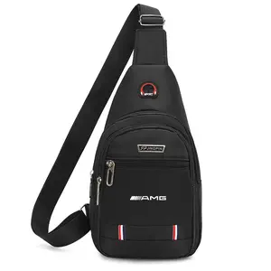 Leisure Car Small Backpack, One-Shoulder Messenger Bag, Chest Bag for Mercedes Benz Amg W204 W205 W203 W211 W212 W213 W201 W210