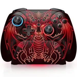 Wireless PC Controller, 1000Hz Polling Rate, Hall Effect Joysticks & Triggers, Controller for PC/Switch 2/Switch/Android/IOS, 1000mAh Battery, with 7 Light Modes/Paddle/Turbo/Motion/Charging Dock