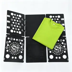 Shirt Folder Board Tshirt Clothes Folder Folding Board Durable Laundry Sorter Helper Liner, Clothes Organiser，Black