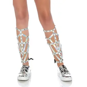 Iridescent Studded Shin Guards One Size fits most