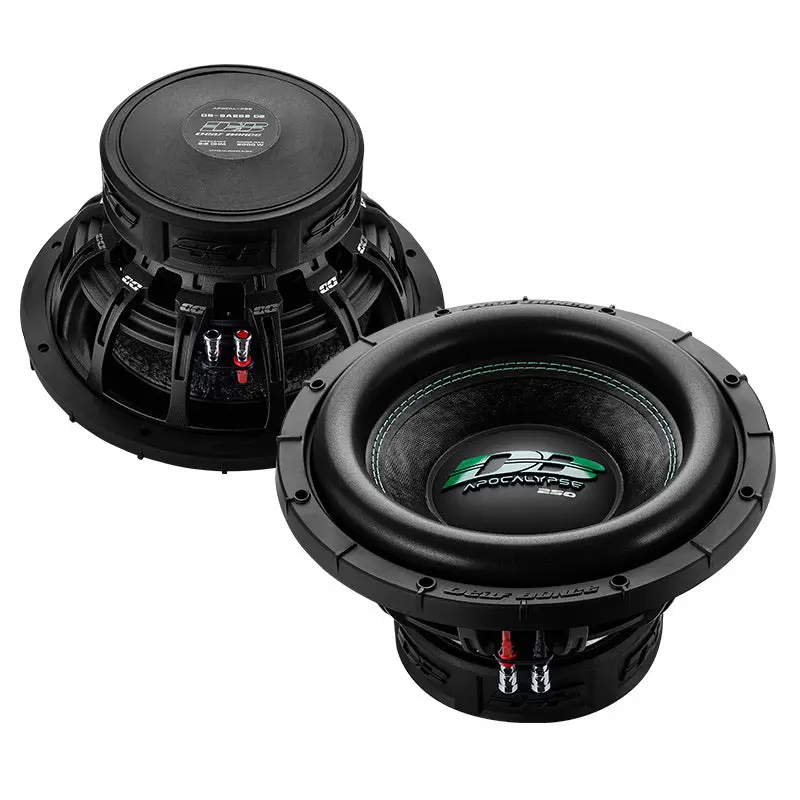 Deaf Bonce Apocalypse DB-SA252 D1 12" Heavy Duty Subwoofer Speakers - 1000W RMS, 2000W Max, Dual 1-Ohm Deep Bass Aftermarket Car Stereo Competition Unit for Audio System Upgrade