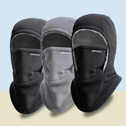 Unisex Fleece Elastic Balaclava Headwear - Motorbike Protective Gear, Cold Weather Ski Mask for Men & Women, Ideal for Skiing, Snowboarding