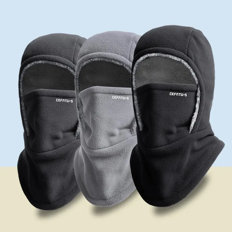 Unisex Fleece Elastic Balaclava Headwear - Motorbike Protective Gear, Cold Weather Ski Mask for Men & Women, Ideal for Skiing, Snowboarding