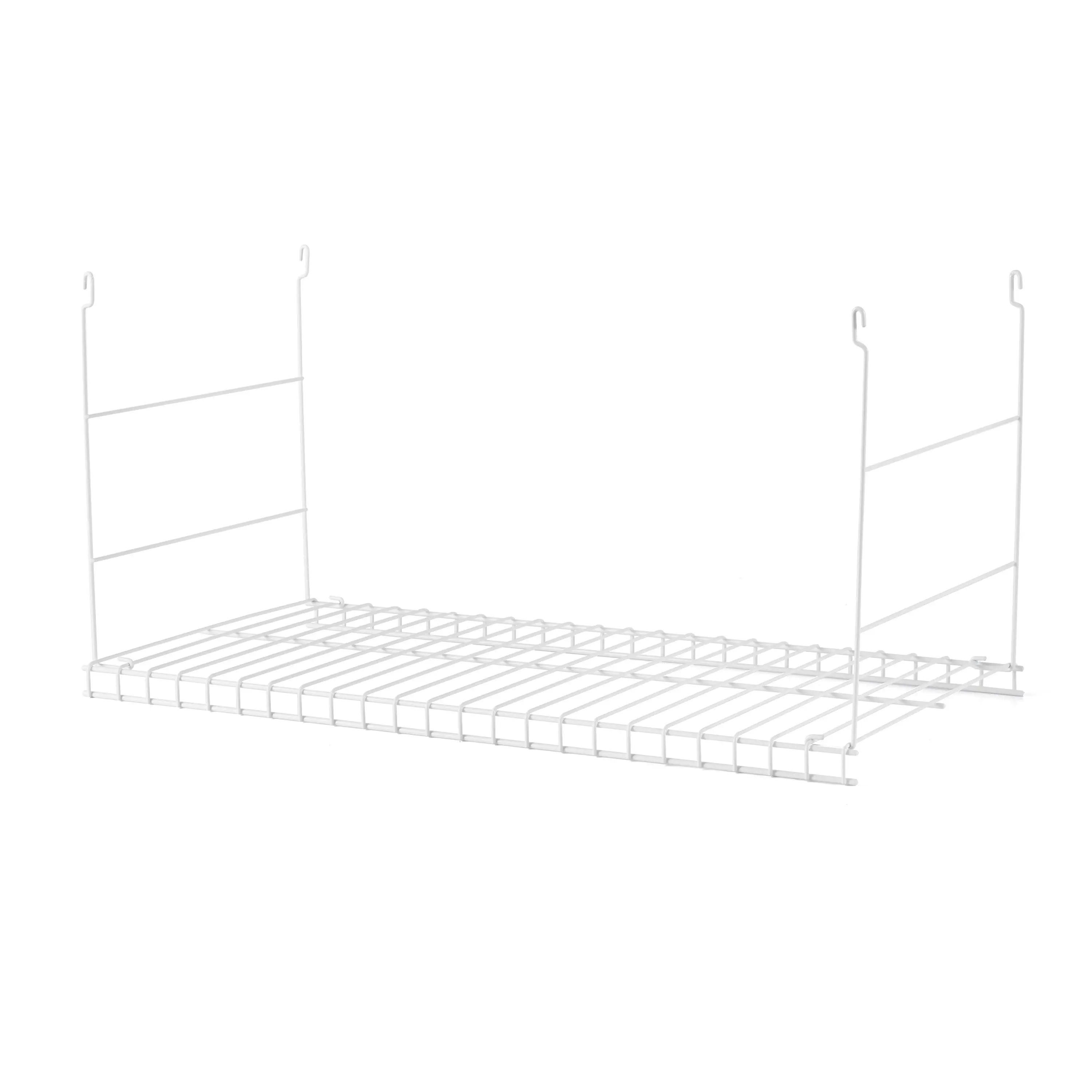 Rubbermaid 24 In Universal Closet Steel Wire Added Storage Hanging Shelf, White Rubbermaid 24 In Universal Closet Steel Wire Added Storage Hanging Shelf, White