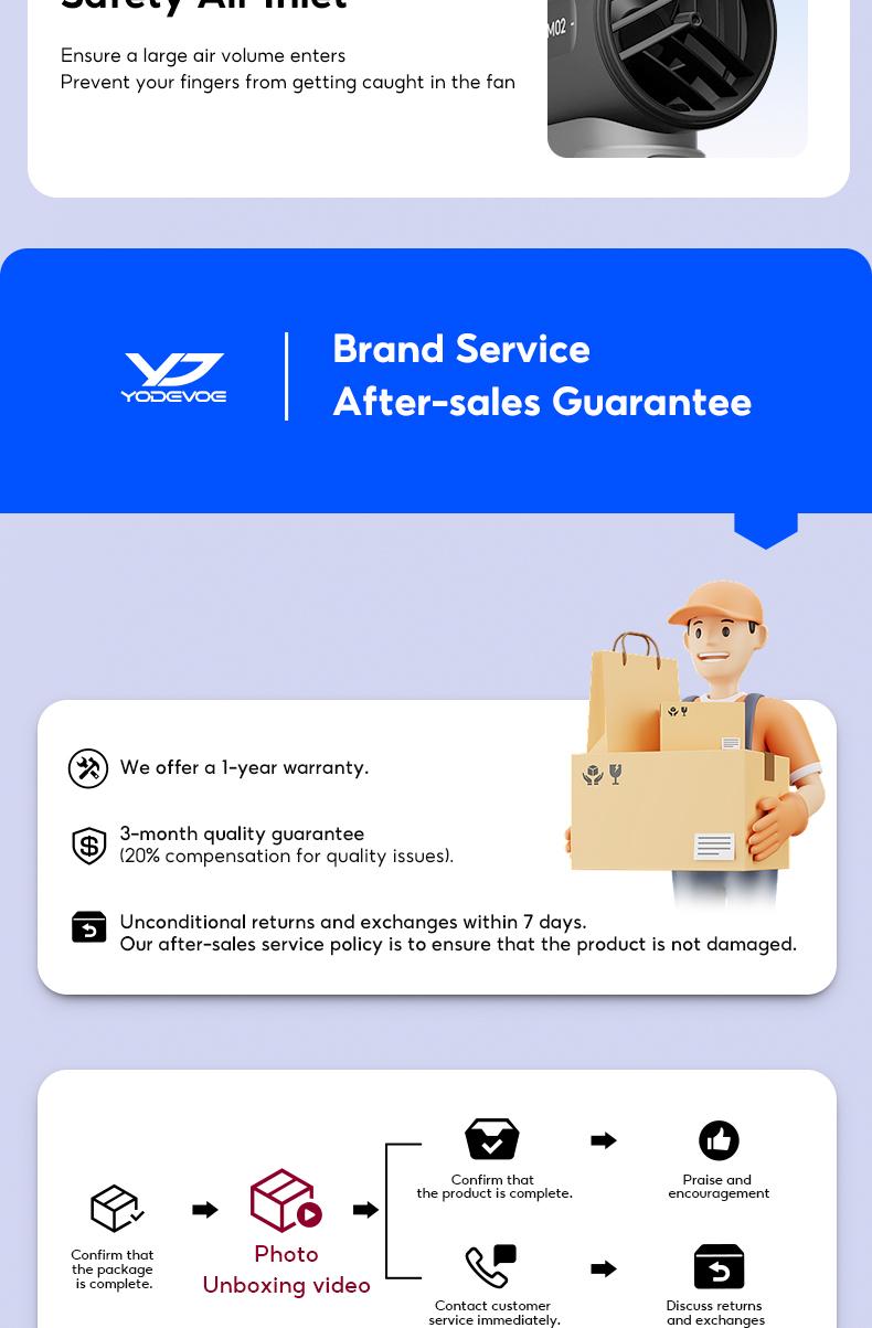 Yodevoe Handheld Fan, Turbo Powerful Airflow, Stylish Mini Pocket Fan, 100 Wind Speed ​​Settings, Up to 15 Hours of Battery Life, Rechargeable Portable Fan, Suitable for Travel and Office Use, Includes Lanyard and USB Type-C Charging Port