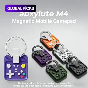 M4 Magnetic Phone Game Controller, Mobile Gaming Gamepad, Bluetooth-compatible, Compatible with Android and iOS, Portable, Multi-Color, Ideal for Gamers, Retro Players, Office Workers #GLOBAL PICKS
