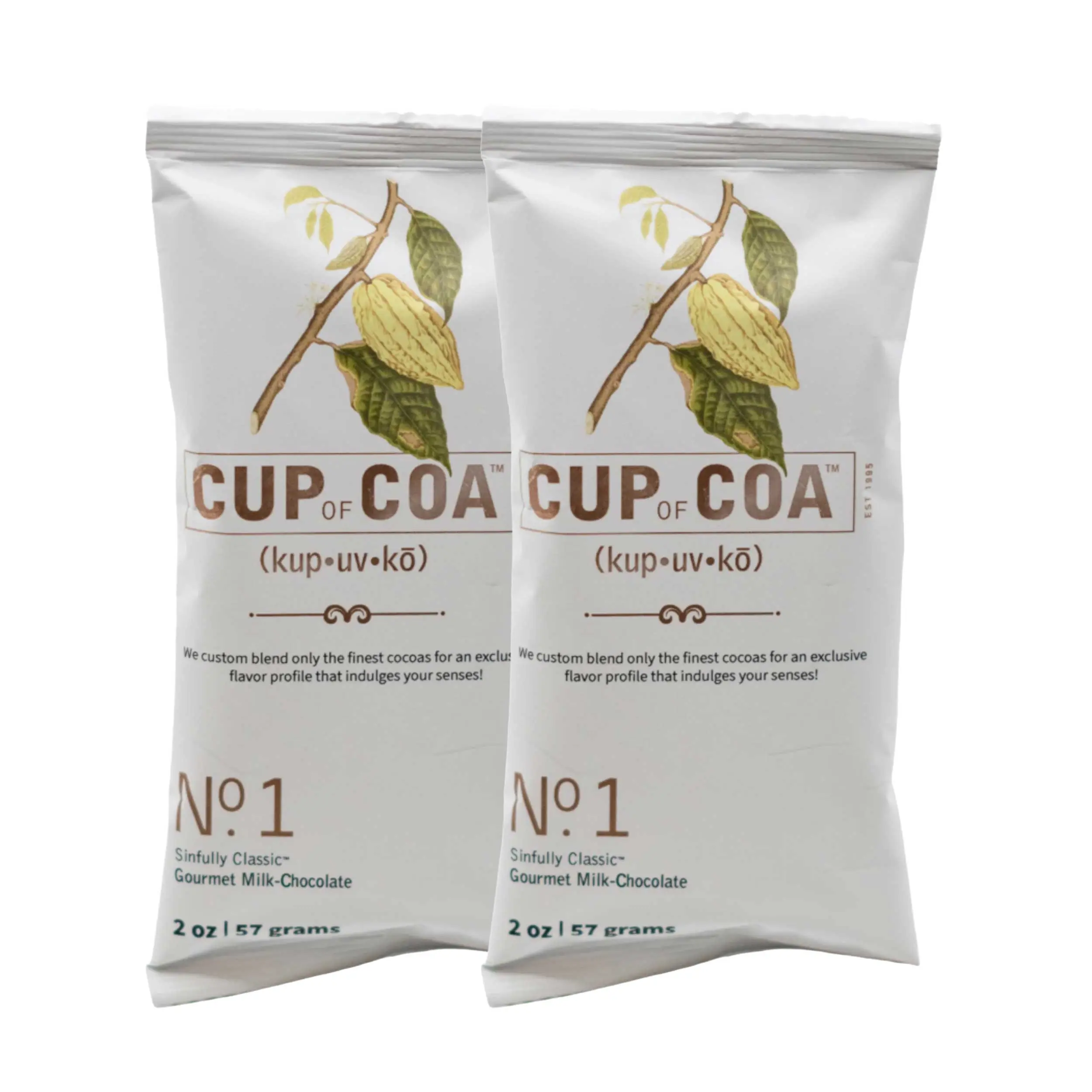 Sinfully Classic Hot Cocoa | Pack of 2 | 2 oz | Cup of Coa