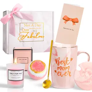 Elegant Pink Mug Gift Set - Heartfelt Gift For Mom | New Year, Mother’s Day & Birthday Special Surprise.