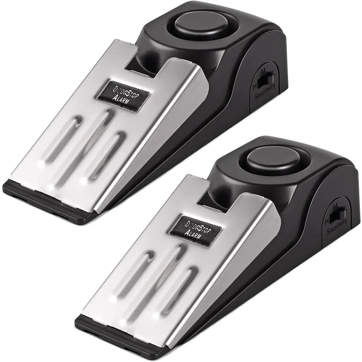 Door Stop , Door Stopper  for  Travel Apartment with 120DB Siren Portable Safety Tool 2 Pack
