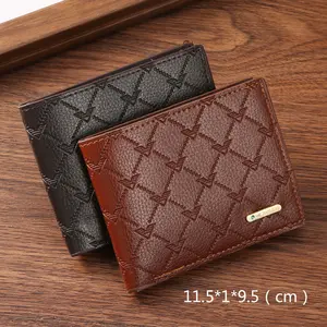 PU coin wallet, card bag, men's wallet, short style, trendy print
