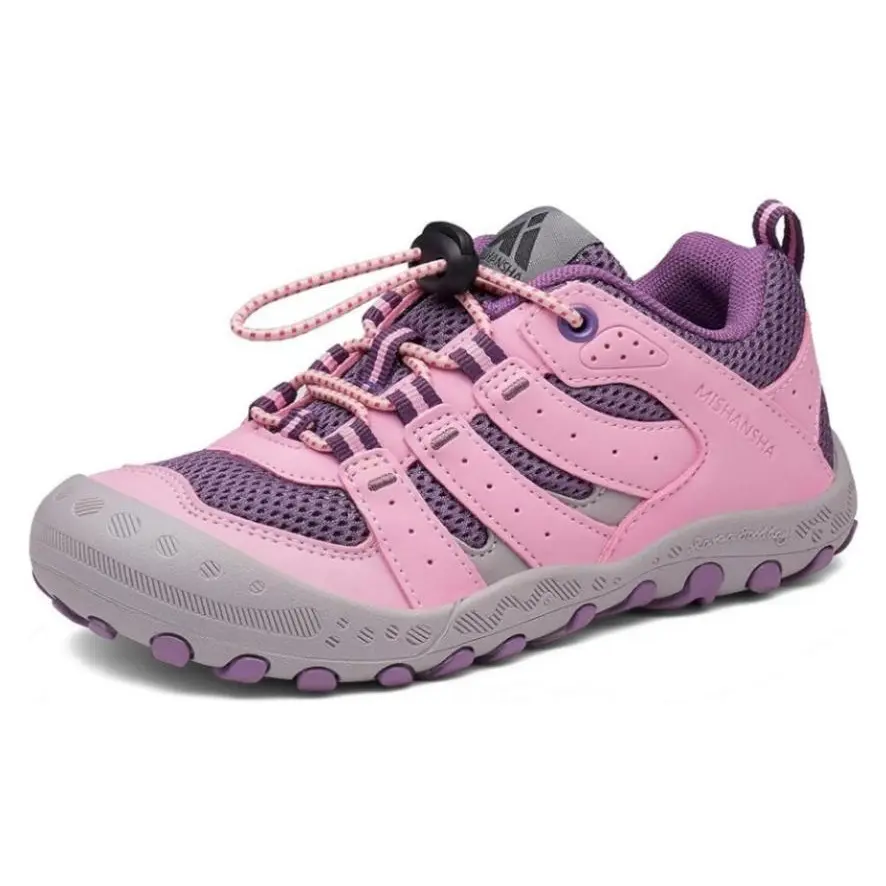 Mishansha Children's Low-Top Hiking Shoes - Round Toe Nonslip Trainers, Anti-Collision Sporty Breathable Athletic Soft Shoes for Boys Girls Outdoor Trekking Walking #KidsHikingShoes #KidsSneakers #BackToSchoolShoes