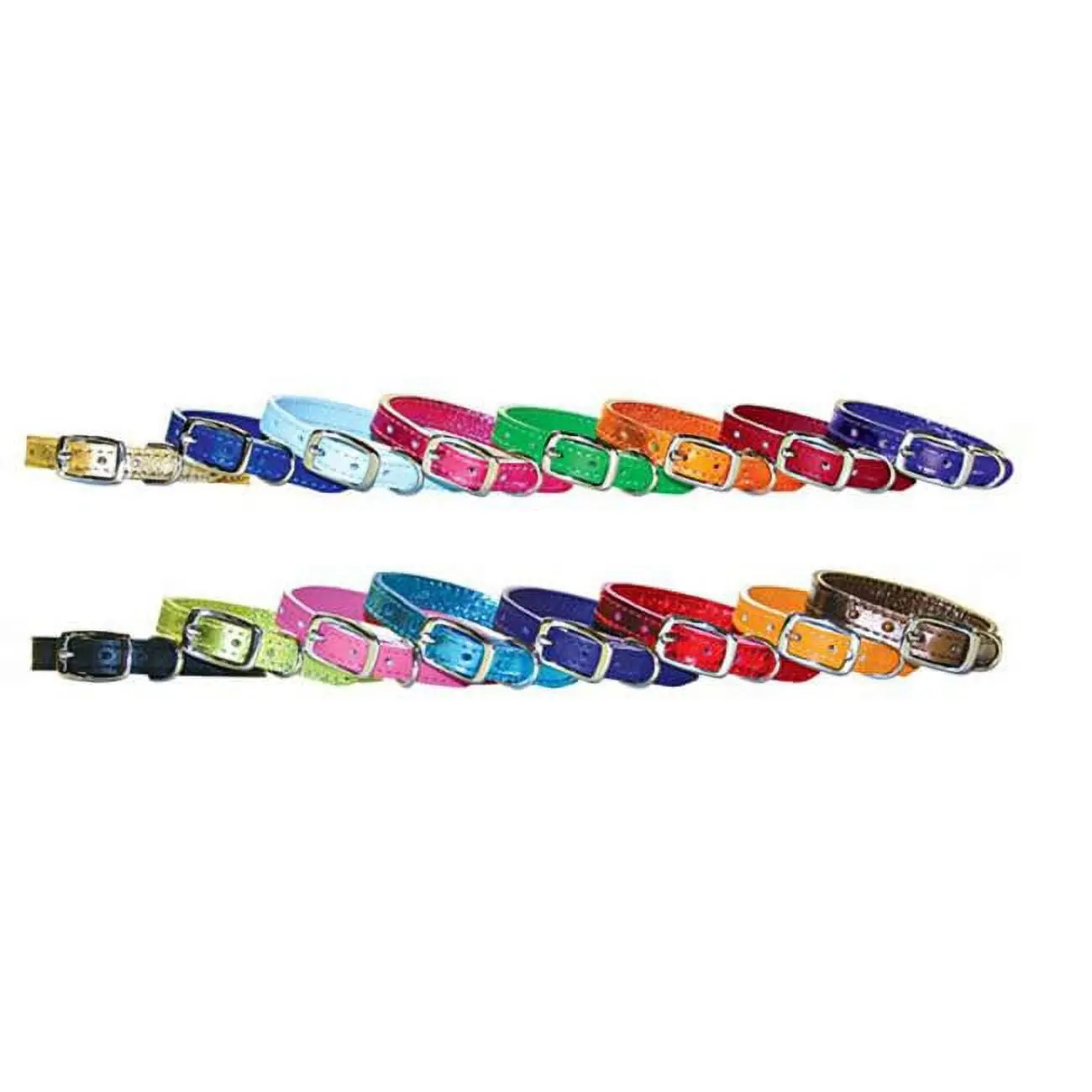 Leather Brothers 3832-MN 0.37 x 9-11 in. Pocket Pups Leather Collar, Mandarin
