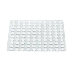 FixtureDisplays® 100Pack Clear Round Self-Adhesive Rubber Pad Silicon Bumpers  3/8" Diameter 0.04" Tall for Home Kitchen Door Drawers Cabinet Furniture 15690-100PK-NF