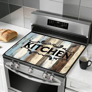 JOYFINITY Stove Top Cover for Electric Stove, Multi-Purpose Heat Resistant Glass Cooktop Cover for Countertop, Stove and Washer Top Protection