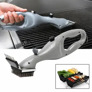 Ultimate Barbecue Grill Cleaning Kit with Gift Box - Steam Cleaner, Scraper & Brush for Charcoal/ Gas Grills, Outdoor Kitchen Tool, Ideal Christmas Gift for Grill