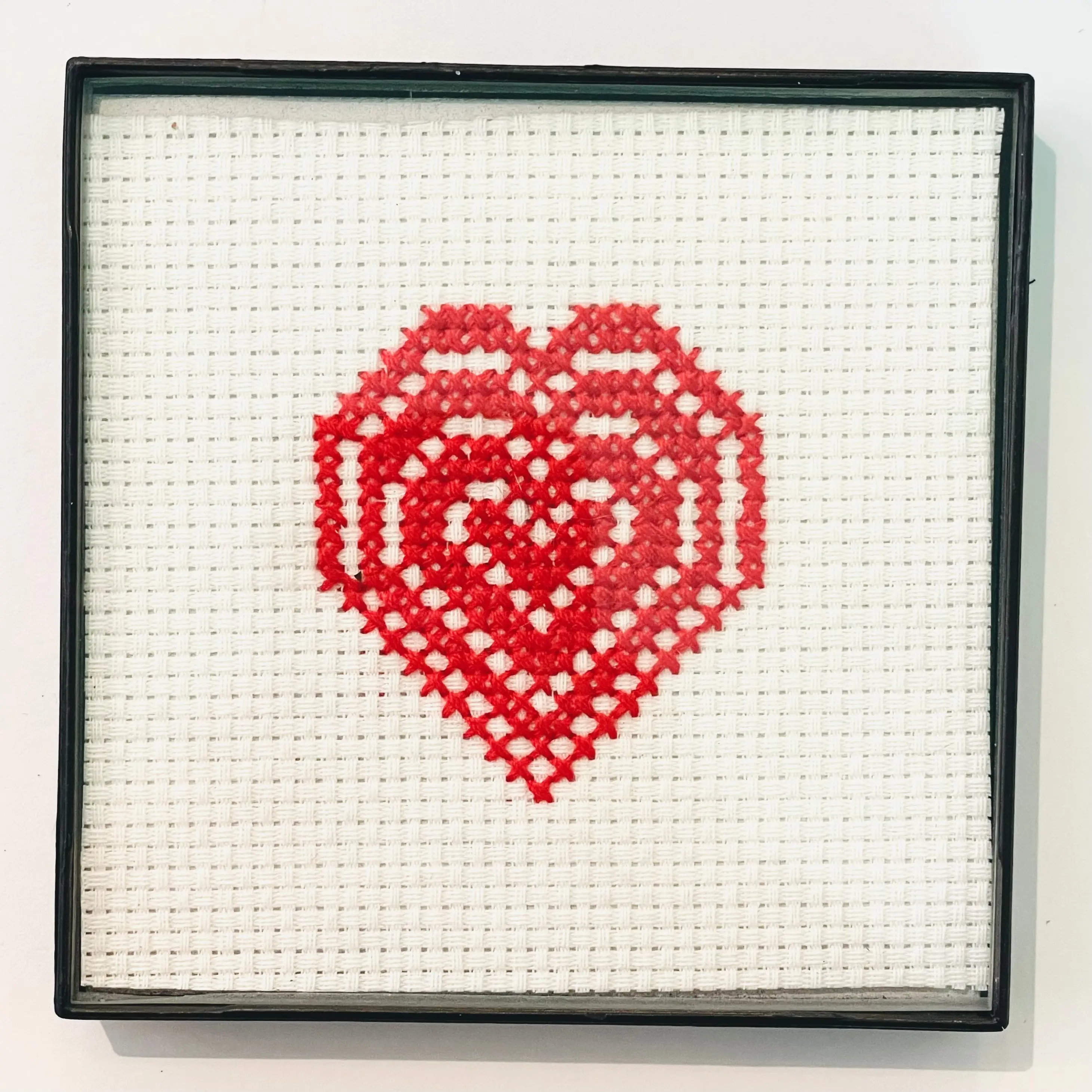 Angela Coltrane - Beating Heart Cross-stitch Art