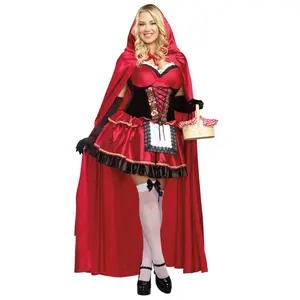 Women's Red Costume Masquerade Bar Party Costume Princess Dress Adult Halloween Costume