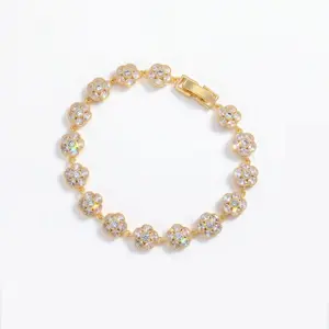 Mother's Day Gift - Women's Snowflake Bracelet, Exquisite Bracelet With Symbolizing Good Luck , Pure Copper with Sparkling Moissanite, Perfect for Daily & Special Occasions