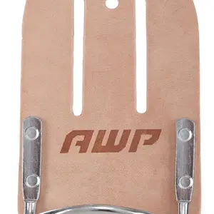 Leather Hammer Holder, Crafted from Genuine Saddle Leather, Compatible with Work Belts Up to 2 ½ Inches Wide, Tool Belt Accessory