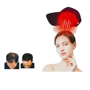 LED Infrared Hair Growth Cap, Scalp Massager Anti-Hair Loss Therapy Hat, Hair Regeneration, USB Rechargeable Portable Lightweight Travel Gift, Perfect for Hair Care, Haircare Solution