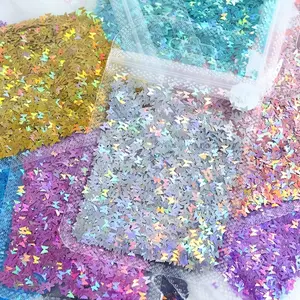 PrimPick 3mm laser-cutting butterfly sequins, suitable for DIY crafts and decoration, made of plastic material