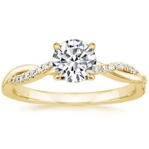 Maxine 1.25ct Round Cut 5A Cubic Zirconia Engagement Ring - Women's Jewelry for Proposal, Wedding, Daily Wear, Engagement Rings