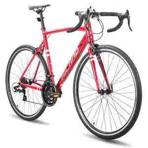 HILAND 700c Road Bike 14 Speed Aluminum Frame Racing Bike City Commuter Bicycle for Men Women road rage bike HILAND 700c Road Bike 14 Speed Aluminum Frame Racing Bike City Commuter Bicycle for Men Women road rage bike
