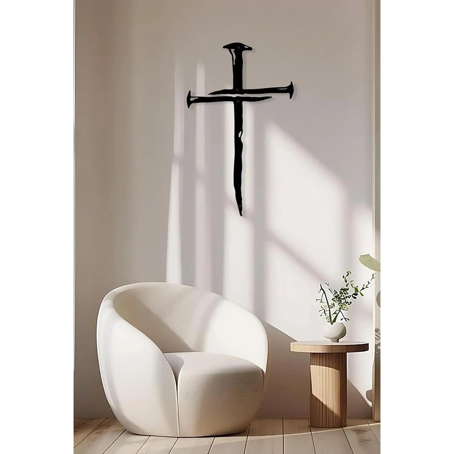 Wall Cross  Crosses Wall Decor Religious Metal Wall Art Minimalist Decorations for Church Home Office Baptism Decor  for a Christian