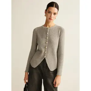 Button Down Split Cardigan