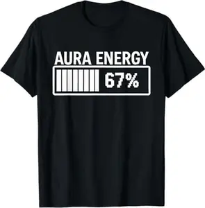 Men's Kids' 67 Funny Graphic T-Shirt - Gen Alpha Slang, Aura Energy Viral Design, Soft Cotton Short Sleeve Basics, Athletic Casual All-Seasons Internet Humor Top