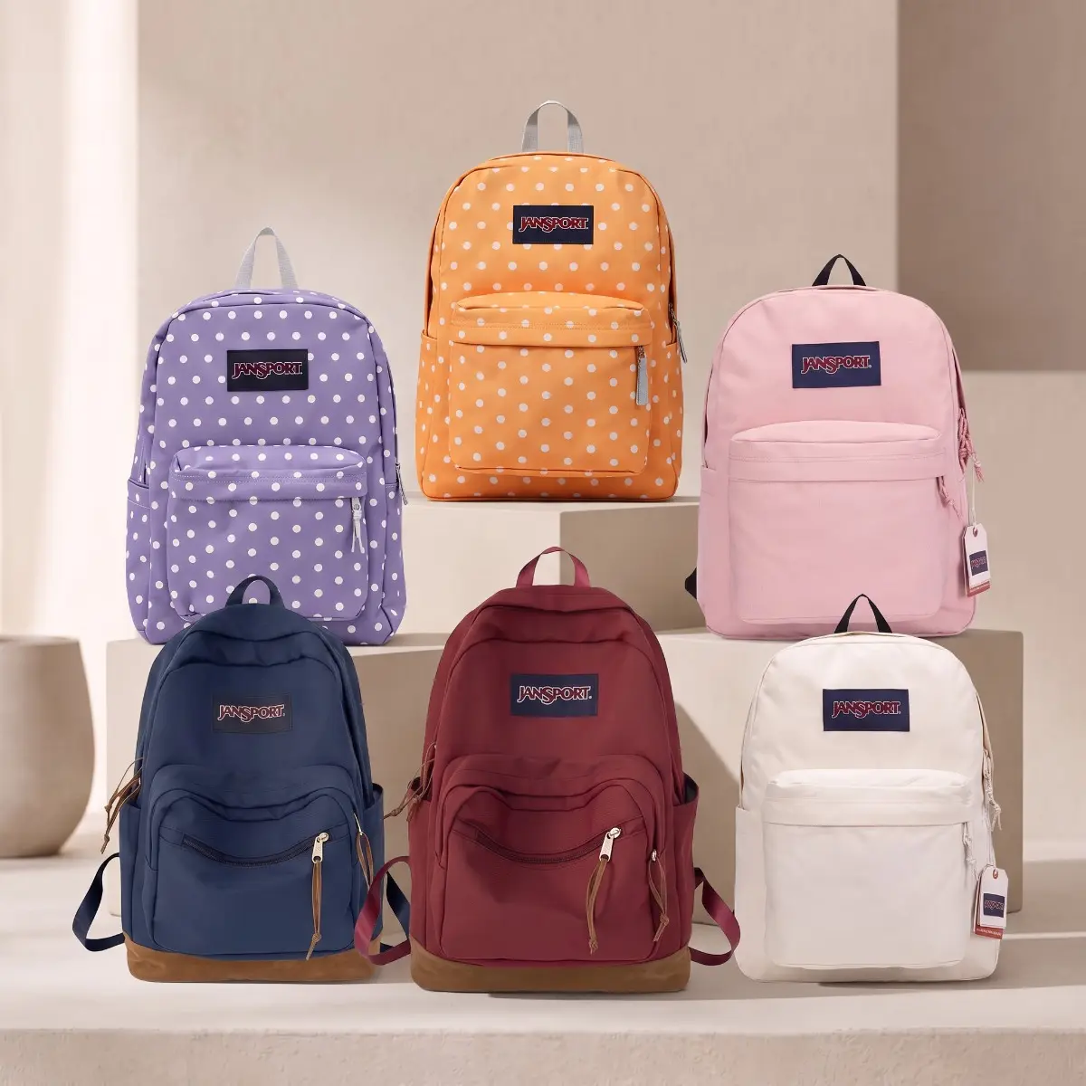 JanSport Classic School Backpack, 15‑Inch Laptop Sleeve Rucksack, 2 Compartments Padded Shoulder Straps, Vintage Casual Daypack for College Travel Daily Use, Multiple Colors Available