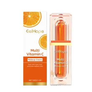 Daily Vitamin C Glow Tint Moisturizer - Lightweight Multi-Vitamin Makeup Cream with Niacinamide, Radiant Tone-Up, Flawless Concealer, Skin Tone Corrector, Hydrating Formula for Dull Dry Skin, Hydrate