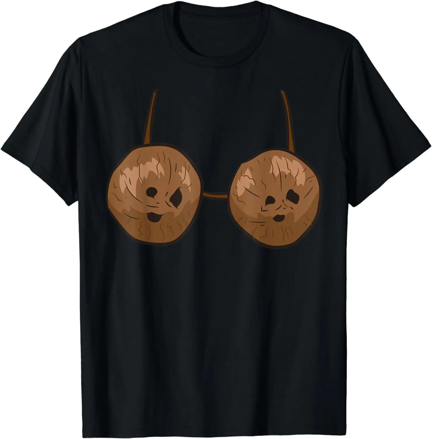 Women's 100% Cotton Casual Vintage Distressed Coconut Graphic T-Shirt - Summer Women's Tops