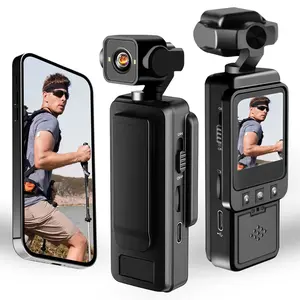 camera for vlogging, Video recording camera, Portable handycam, 1080P HD resolution, 1.54" rotatable screen, with WiFi hotspot, loop recording, full-color night vision, 6x zoom, suitable for outdoor sports and travel action camera