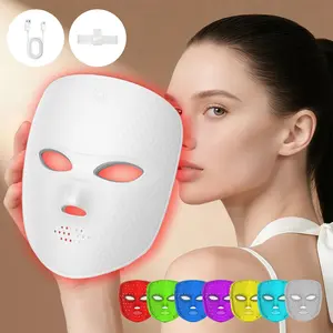 2027 New 7 Color LED Mask with Eye Protection, USB Charging, Portable LED Face Mask, Perfect Gift for Women, Home Use