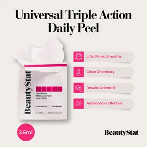BeautyStat Universal Triple Action Daily Peel - Exfoliates, Brightens, & Firms - Chemist Created - Dermatologist Tested Skincare Exfoliant
