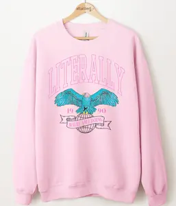 Literally What Am I Doing Eagle Graphic Top