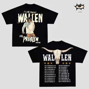 M. Wallen Still The Problem Tour 2026 I'm The Problem Album Men's Oversized Cotton Hoodie Sweater T-Shirt, The Wallenteers Hoodie Sweater T-Shirt , Vintage Music Merch Sweatshirt Hoodie T-Shirt, Retro 90s Country Style, New Album Gift For Fans